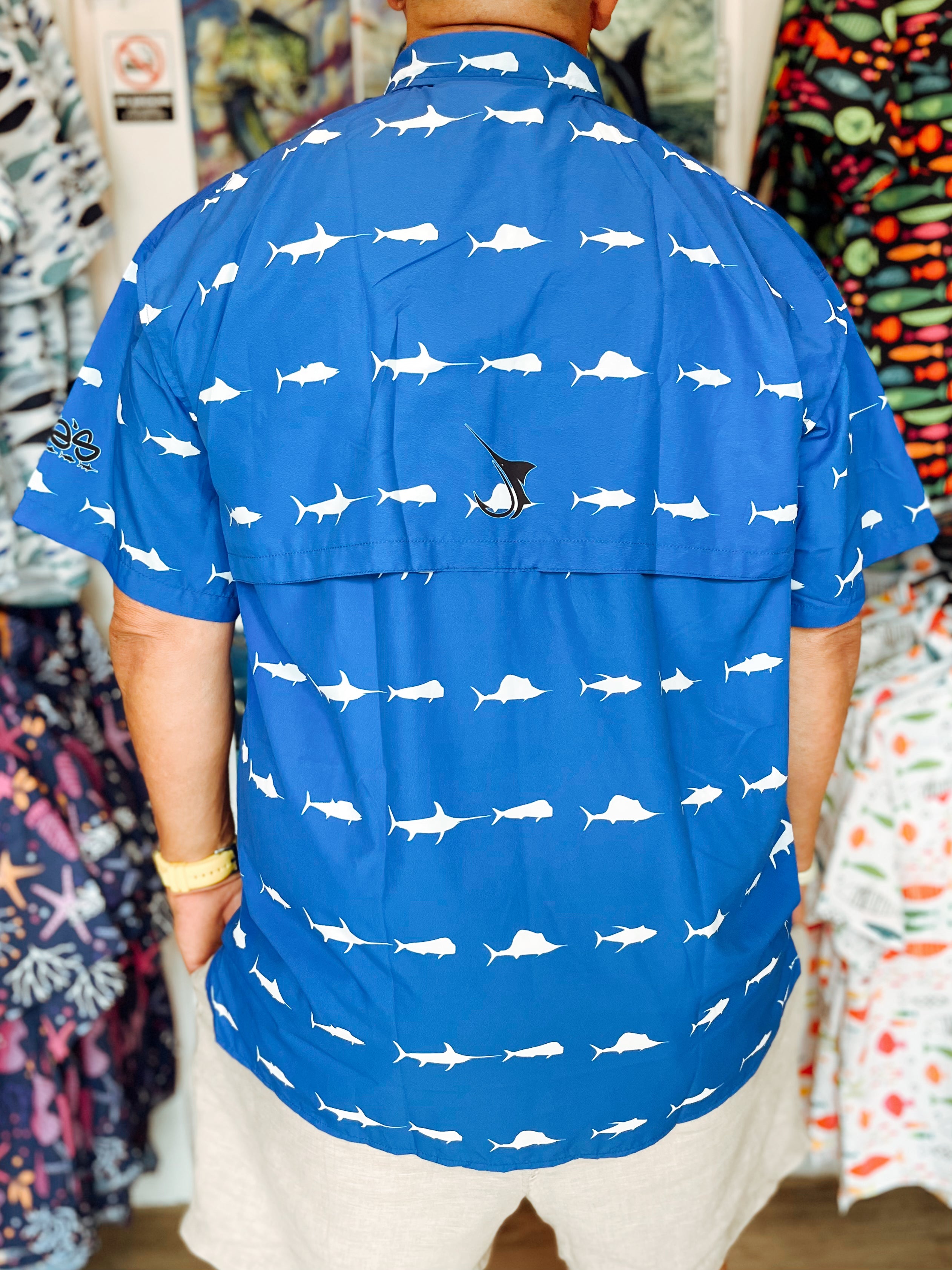 Royal Fish Fishing Button Shirt