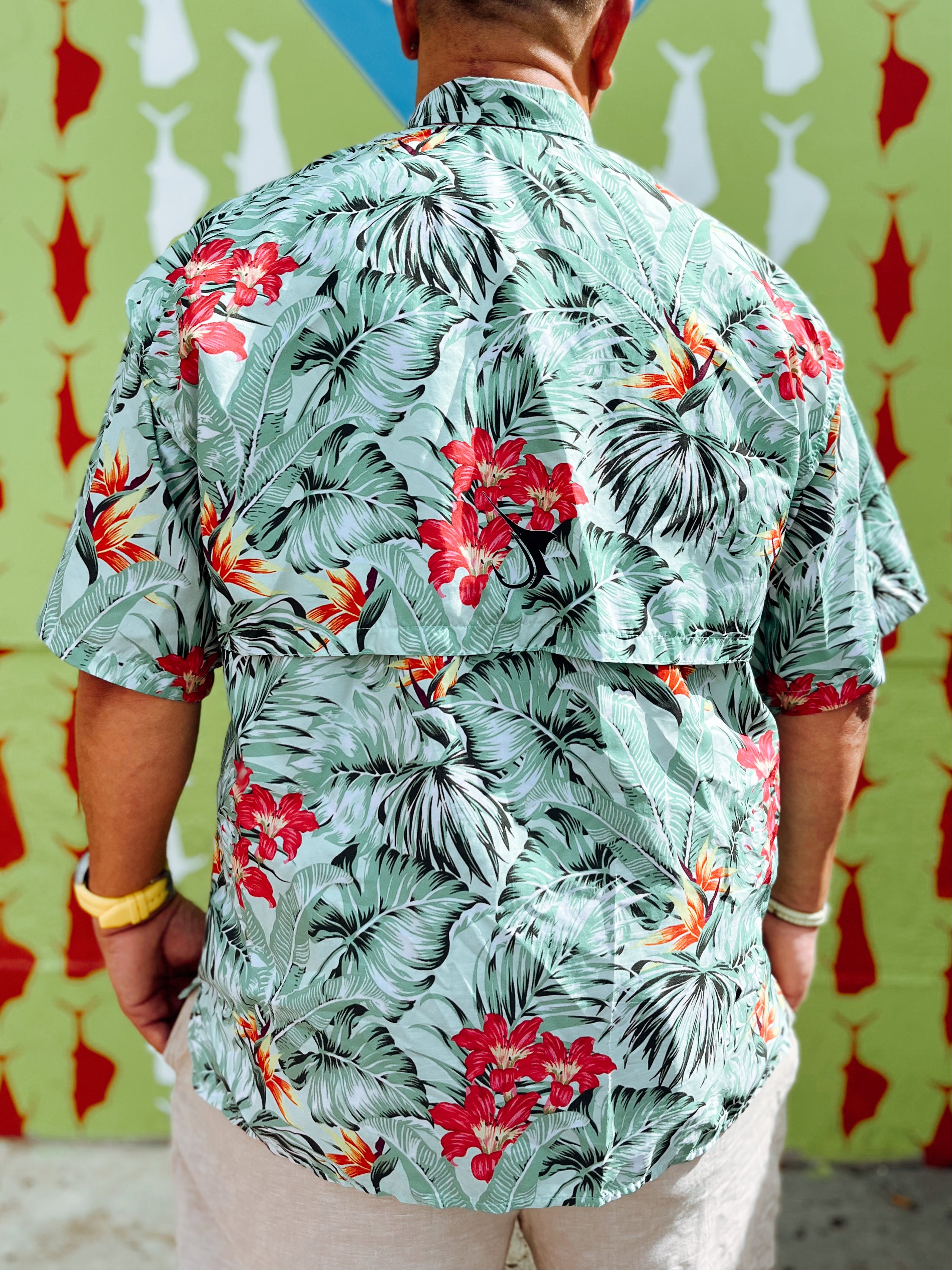 Tropics Fishing Button Shirt